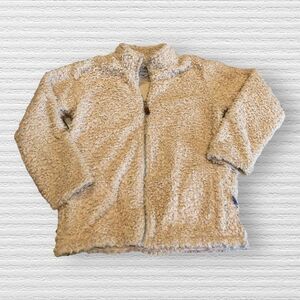 Southbound Boys 12 Beige Sherpa Pull Over Jacket